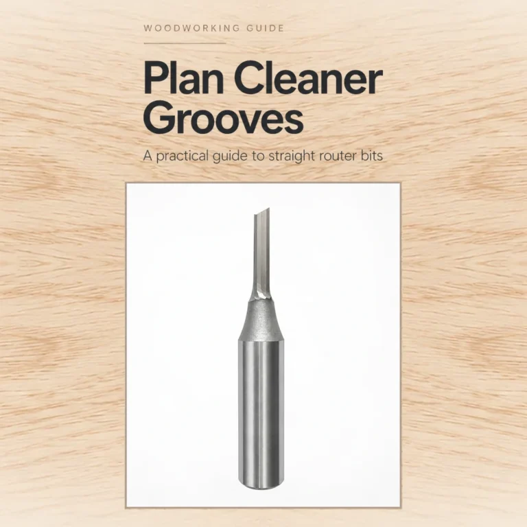 TCT Straight Router Bits: Match Groove Width and Shank Size