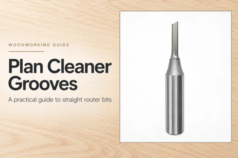 TCT Straight Router Bits: Match Groove Width and Shank Size